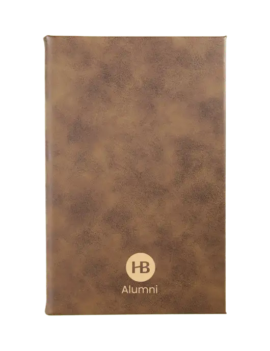 Rustic Leatherette 5.25 x 8.25 Journal w/Alumni Logo