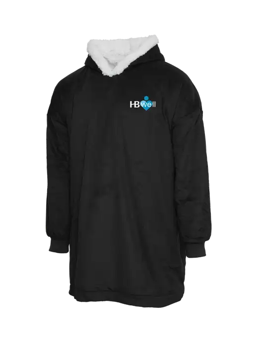 Wearable Lodge Black Blanket w/Wellness Logo