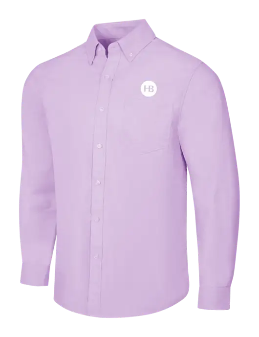Soft Purple SuperPro Oxford Shirt w/Monogram Logo