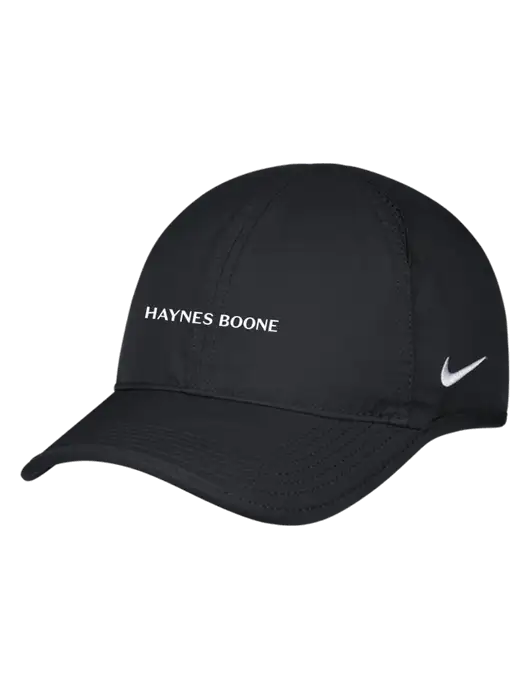Nike Black Featherlight Cap w/Haynes & Boone Logo