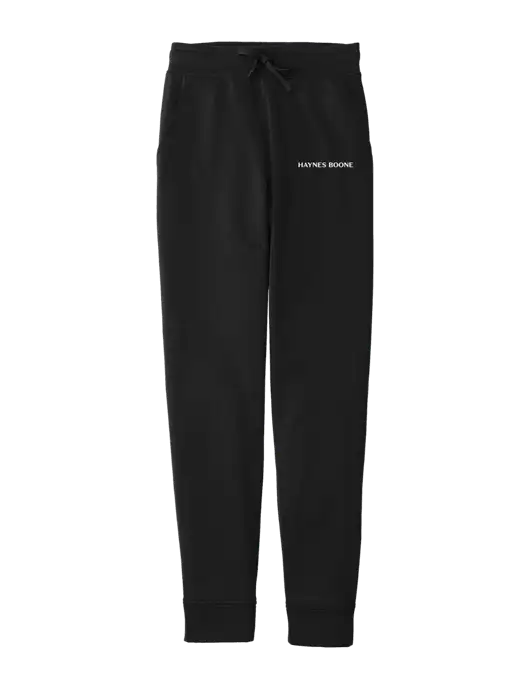 Sport-Wick Black Fleece Jogger w/Haynes & Boone Logo